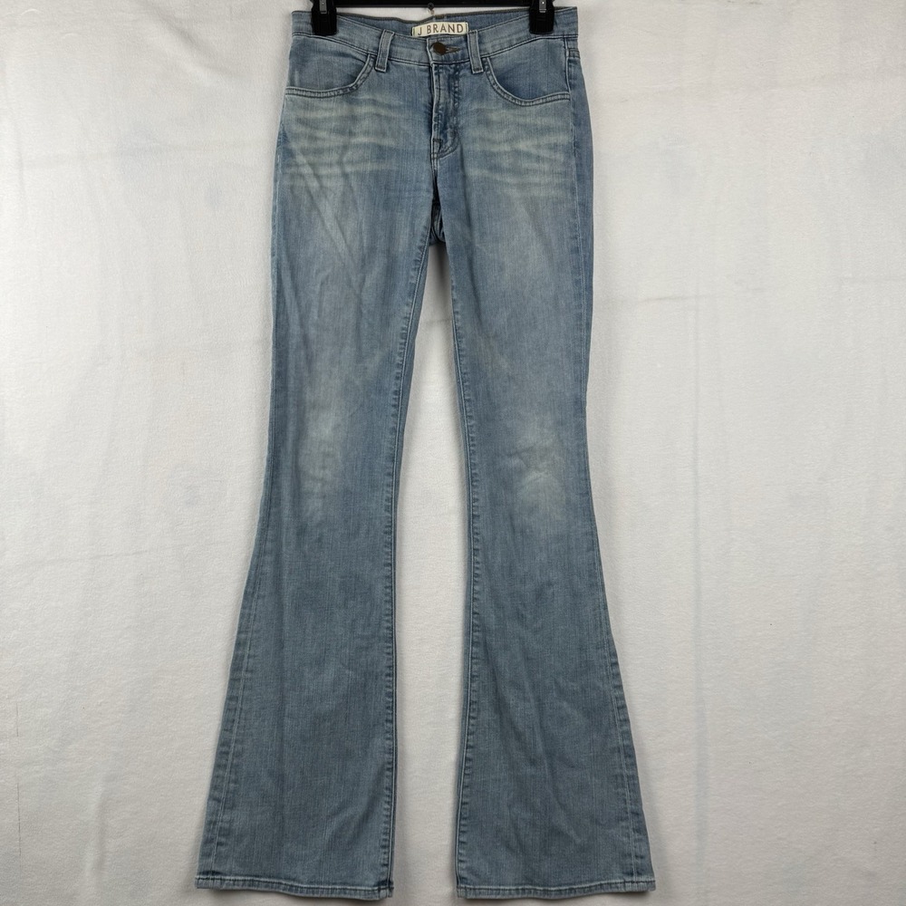 J Brand jeans Women High Rise Wide Leg Flare in‎ Light Blue Wash Southwest 25